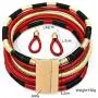Barode Multilayer Tribal Choker Necklace Colorful Rope Weave African Necklaces Woven Chockers Chunky Statement Necklace and Earrings Set for Women Barode Multilayer Tribal Choker Necklace Colorful Rope Weave African Necklaces Woven Chockers Chunky Statement Necklace and Earrings Set for Women