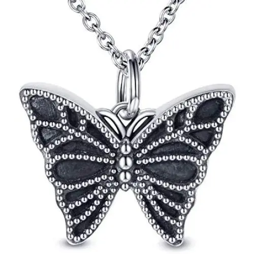 MANBU 925 Sterling Silver Cremation Jewelry for Ashes - Dragonfly Butterfly Urn Necklace Memorial Ash Pendant Bereavement Keepsake Gifts for Loss of a Loved One MANBU 925 Sterling Silver Cremation Jewelry for Ashes - Dragonfly Butterfly Urn Necklace Memorial Ash Pendant Bereavement Keepsake Gifts for Loss of a Loved One