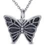 MANBU 925 Sterling Silver Cremation Jewelry for Ashes - Dragonfly Butterfly Urn Necklace Memorial Ash Pendant Bereavement Keepsake Gifts for Loss of a Loved One