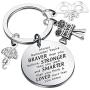 AKTAP The Umbrella Academy Keychain TV Movies Show Lovers Motivation Gifts for The Umbrella Academy Fans Always Remember You’re Braver Than You Believed