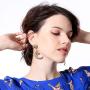Solighter Fashion Moon Earrings for women Girls Moon and Star Earrings Vintage Jewelry Jewelry Long Drop Dangle Stud
