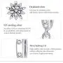 BAMOER 925 Sterling Silver Christmas Snowflake Charms for Women Girls Snow Fairy Charm Beads fit Pandora Bracelets & Necklace BAMOER 925 Sterling Silver Christmas Snowflake Charms for Women Girls Snow Fairy Charm Beads fit Pandora Bracelets & Necklace