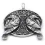Gungneer Viking Raven Celtic Knot Pendant Stainless Steel Keel Chain Necklace Jewelry Protection Guide for Mens Womens Gungneer Viking Raven Celtic Knot Pendant Stainless Steel Keel Chain Necklace Jewelry Protection Guide for Mens Womens