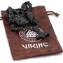 Brand: Prettyrosary Obsidian Black Viking Wolf Head Necklace Men | Norse Thors Hammer Mjolnir Pendant | Viking jewelry | Stainless Steel King Chain | Biker Jewelry | STEAMPUNK