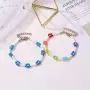 YOOE Woman Colorful Flower Beads Bracelet. Waterproof Boho Braided Daisy Seed Bead Bracelet, Surfer Beach Foot Jewelry for Girls YOOE Woman Colorful Flower Beads Bracelet. Waterproof Boho Braided Daisy Seed Bead Bracelet, Surfer Beach Foot Jewelry for Girls