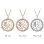 Tree of Life Necklace for Women Pendant Crystal Diamond Jewelry Silver Gold Christmas Gifts Boys Girls Jewelry