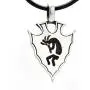 Trilogy Jewelry Pewter Kokopelli Arrowhead Native American Pendant on Leather Necklace Trilogy Jewelry Pewter Kokopelli Arrowhead Native American Pendant on Leather Necklace