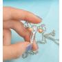 YINLIN Creative Uterus Ovary Pendant Necklace Feminist Medical Jewelry
