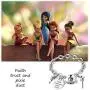 G-Ahora Tinkerbell Bracelet Faith Trust and Pixie Dust Tinkerbell Jewerly Gifts for Women Girls Disney Bracelets