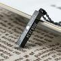 Personalized Custom Pendant Cuboid Stainless Steel Bar Pendant Necklace for Gift