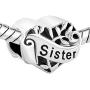 CharmSStory Grandma/Wife/Sister/Niece/Aunt Heart I Love You Beads for Bracelets