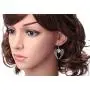 Womens Guardian Angel Wings Heart Dangle Drop Earrings Biker Jewelry