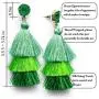 Me&Hz Colorful Layered Tassel Earrings Bohemian Tiered Tassel Druzy Stud Dangle Drop Earrings for Women Teen Girls Birthday Christmas Friends Gift Me&Hz Colorful Layered Tassel Earrings Bohemian Tiered Tassel Druzy Stud Dangle Drop Earrings for Women Teen Girls Birthday Christmas Friends Gift