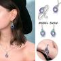 HJ HUAJ Women Jewelry Set Nirvana of Phoenix Fashion Jewelry for Women Volcano Crystals from Swarovski Gifts for Her Valentines Day with Gift Box