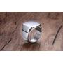 enhong Signet Biker Rings Solid Polished Stainless Steel Ring for Men Ideal Gift Size 7-15 in Gold,Black and Silver