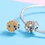 Bee Honeycomb Charm Beads 925 Sterling Silver Beads Fit for European Charm Bracelet