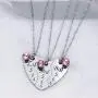LIUANAN Inspirational Matching Heart Necklaces for Women Stainless Steel Personalized Jewelry Gift for Birthday LIUANAN Inspirational Matching Heart Necklaces for Women Stainless Steel Personalized Jewelry Gift for Birthday