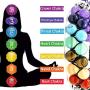 Innovahome 7 Chakra Bracelet for Stress and Anxiety Relief, for Yoga Meditation, Energy Stone Beads, Adjustable Bracelet