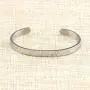 Inspirational Bracelet Cuff Bangle Mantra Quote Keep Going Stainless Steel Engraved Motivational Friend Encouragement Jewelry Gift for Women Teen Girls