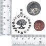 Coexist Pagan Jewelry Yggdrasil Tree of life Respect all religion and Faith Love Worlds Peace Protection Amulet Pewter Mens Womens Pendant Necklace Charm For men women Silver Ball Chain