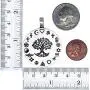 Coexist Pagan Jewelry Yggdrasil Tree of life Respect all religion and Faith Love Worlds Peace Protection Amulet Pewter Mens Womens Pendant Necklace Charm For men women Silver Ball Chain