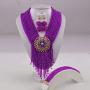 aczuv 8 Rows Costume African Beads Nigerian Necklace Bridal Wedding Jewelry Sets for Women …
