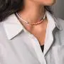 Bomine Boho Choker Necklace Bead Necklaces Chain Short Chains Jewelry for Women and Girls (White-Rainbow)