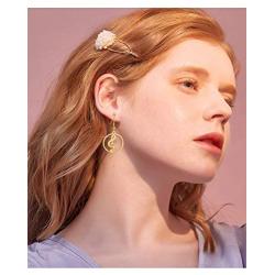 TEAMER Fashion Music Treble G Clef Dangle Earrings Stainless Steel Musical Note Round Pattern Hollow Out Drop Jewelry for Women Girls