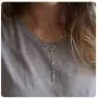 S.J JEWELRY Womens Simple Delicate 14K Gold Plated Composite Pearls Layering Cross/Turquoise Pendant Adjustable Y Necklace S.J JEWELRY Womens Simple Delicate 14K Gold Plated Composite Pearls Layering Cross/Turquoise Pendant Adjustable Y Necklace