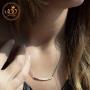 555Jewelry Womens Stainless Steel Classic Bar Cubic Zirconia Pendant Necklace