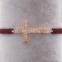 Cross Bracelet I Handmade & Adjustable String