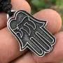 Hamsa Hebrew Chai Magic Protection Amulet Jewelry Hamza Khamsa God Palm Hand of Fatima Power Strength Deflecting Evil Eye Pewter Mens Pendant Necklace Lucky Charm Wealth Talisman with Adjustable Cord Hamsa Hebrew Chai Magic Protection Amulet Jewelry Hamza Khamsa God Palm Hand of Fatima Power Strength Deflecting Evil Eye Pewter Mens Pendant Necklace Lucky Charm Wealth Talisman with Adjustable Cord