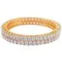 Ratnavali Jewels CZ Zirconia Gold Tone Red Green Blue Bollywood Wedding Indian Bangles Jewelry Women