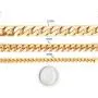 Gold Bracelet Mens / Womens | 12 mm Thick Diamond Cut Cuban Link | 20X Pure 14 Karat (ct) Gold Plating Than Other Chains for Men - The Feel of Pure Solid Gold - 8 '' & 9'' inch USA Made!
