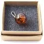 TipTopEco Cognac Baltic Amber Round Ball Pendant Made with Silver (Cognac) TipTopEco Cognac Baltic Amber Round Ball Pendant Made with Silver (Cognac)