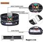 Halloween Gifts for Women Teen Girls Skulls Wrap Around Boho Buckle Stacking Multilayer Leather Wide Magnetic Layered Bracelets for Women Mom Teen Girls Grandma