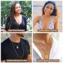 PEARLADA Razor Blade Pendant Necklace for Women and Men 18K Gold Chunky Box Chain Necklace Adjustable Hip Hop Punk Rock Dog Tag Necklace