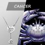 Gold Rose Y Necklaces 12 Zodiac Sign Necklace Black Constellation Jewelry Gift for Women Girls Astrology Sign Symbol Necklaces