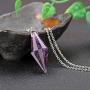 Top Plaza 12 Facet Natural Healing Crystal Stone Necklace Point Gemstone Pendant Necklaces Reiki Balancing Quartz Jewelry for Women Men
