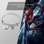 G-Ahora If Lost Return to Tom Holland Spiderman Bracelet Gift for Daughter Friends Spiderman Lover Marvel Jewelry(Lost Return BR)