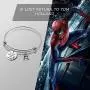 G-Ahora If Lost Return to Tom Holland Spiderman Bracelet Gift for Daughter Friends Spiderman Lover Marvel Jewelry(Lost Return BR)