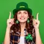 20 Pairs St Patricks Day Faux Leather Earrings Clover Teardrop Dangle Earrings