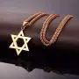 JewelBeauty Star of David Pendant Necklace Stainless Steel Jewish Jewelry for Men Women Religious Free 24'' Chain
