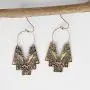 KaFu Retro Tribal tassel Earrings Gold and silver Boho Ethnic Dangle Hoop Earrings Jewelry Hollow Out Fan Shape Geometric Drop Earrings for Women and girl KaFu Retro Tribal tassel Earrings Gold and silver Boho Ethnic Dangle Hoop Earrings Jewelry Hollow Out Fan Shape Geometric Drop Earrings for Women and girl