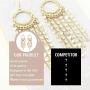 Bohemian Boho Tassel Dangle Drop Earrings for Women – Lightweight Filigree Gypsy Coin Chandelier Disc Charm Hoops – included Gift Box
