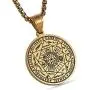 HZMAN Vintage Stainless Steel The Seal of The Seven Archangels Pendant Necklaces 22+2“ Chain
