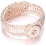 Lovglisten New 6pcs Snap Jewelry Bangle Hollow Fashion 18-20mm Adjustable Snap Jewelry Bracelets Charms (3)