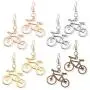 DAMLENG 4 Pairs Unique Handmade Lightweight Vintage Silver Gold Bicycle Dangle Drop Hook Earrings Sets for Women Girls Statement Jewelry Gifts DAMLENG 4 Pairs Unique Handmade Lightweight Vintage Silver Gold Bicycle Dangle Drop Hook Earrings Sets for Women Girls Statement Jewelry Gifts