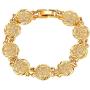 U7 Allah Bracelet for Women Girls|Platinum 18K Gold Plated Link Chain Coin Style Bracelets Bangle Religious Muslim Jewelry
