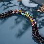 Cat Eye Jewels 6mm 8mm 48 59 Inch Long Beaded Multi Layered Mala Bead Strand Necklace for Women Men Girls